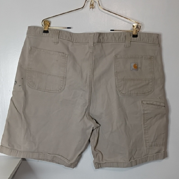 Carhartt Men's Khaki Flat Front Shorts Workwear Size 44 - Picture 8 of 11